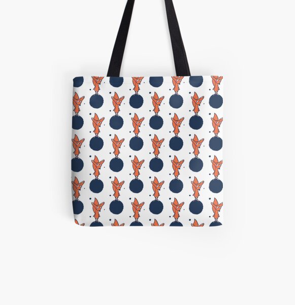 Fuchs im Weltall Allover-Print Tote Bag