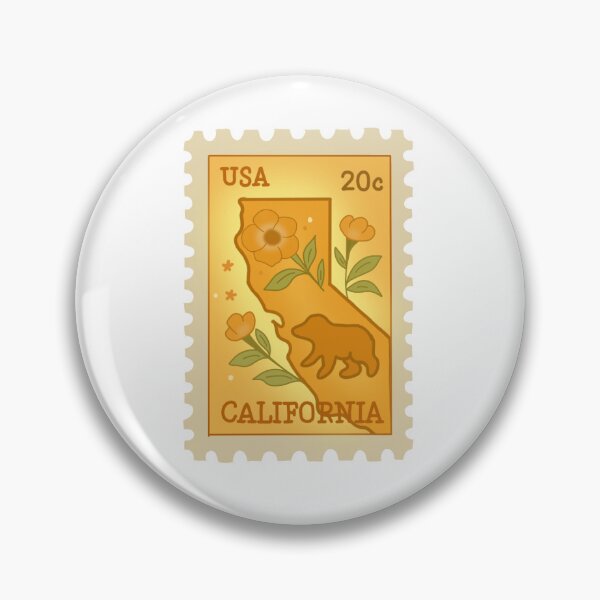 Item preview, California State Stamp  designed and sold by Peachanddaisy.
