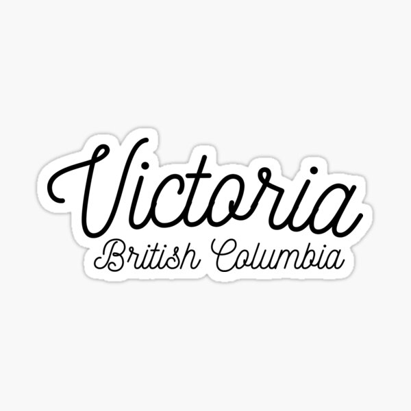 Item preview, Victoria, BC – Black Cursive Handwritten Font Design designed and sold by ROB604.