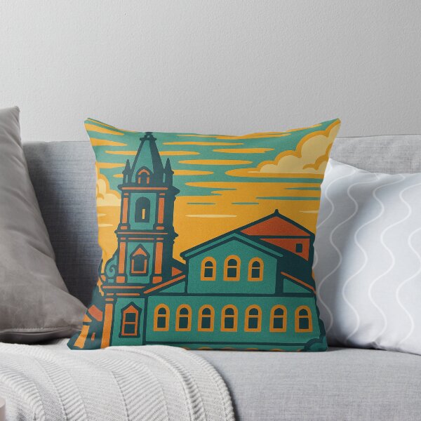 Item preview, Digital Retro Pop Art Travel Poster of Salvador | Vibrant Coastal Cityscape Design | Vintage-Inspired Brazil Art Print | Colorful Tropical Architecture Illustration | Bold Bahia Travel Aesthetic designed and sold by PaintedPixels01.