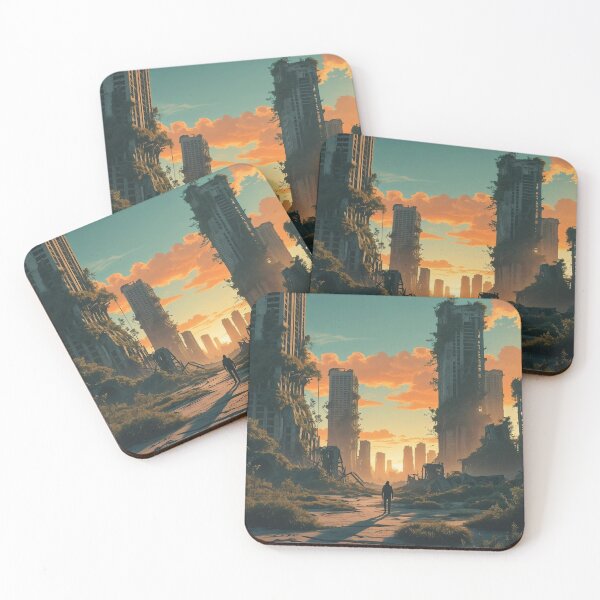Item preview, sunset over the city designed and sold by Imageture-Art.