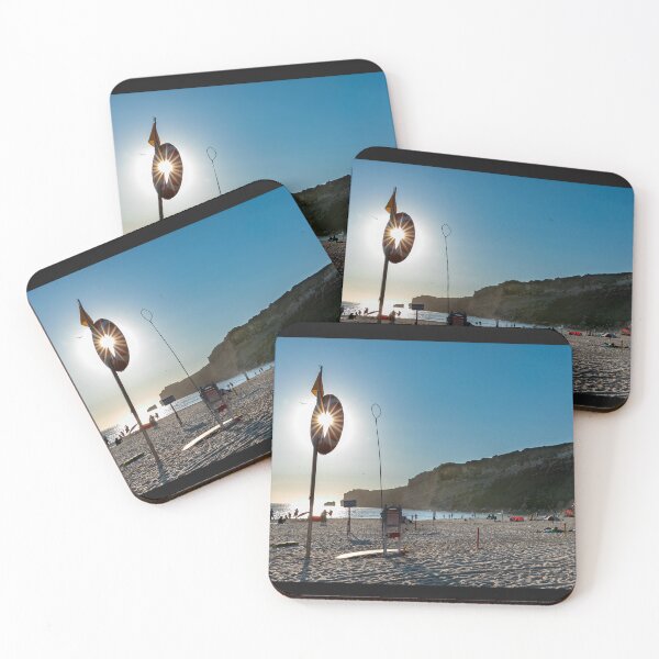 Item preview, Lifeguard Stand Sun Star At Nazaré Beach Portugal designed and sold by PsychoAlien.com.