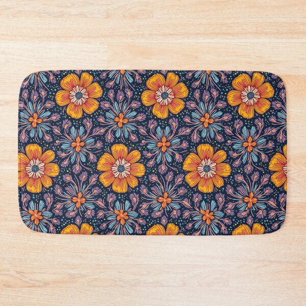Item preview, colorful flowers pattern designed and sold by anydesign01.