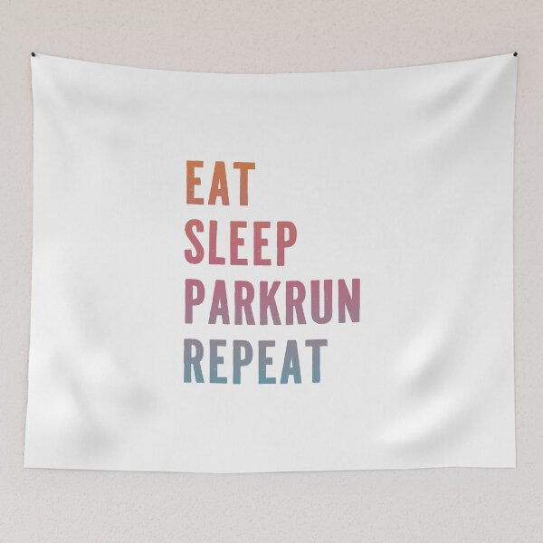 Item preview, Eat Sleep Parkrun Repeat – Gradient Typography for Runners designed and sold by chi3-jp.