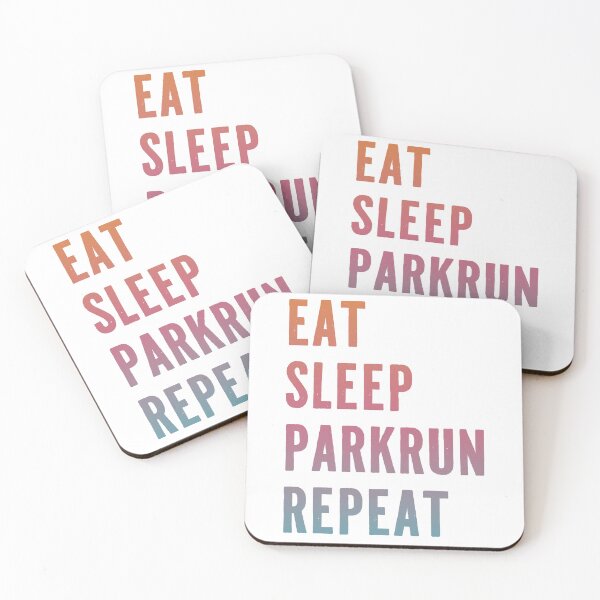Item preview, Eat Sleep Parkrun Repeat – Gradient Typography for Runners designed and sold by chi3-jp.