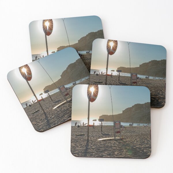 Item preview, Lifeguard Stand At Sunny Nazaré Beach Portugal designed and sold by PsychoAlien.com.