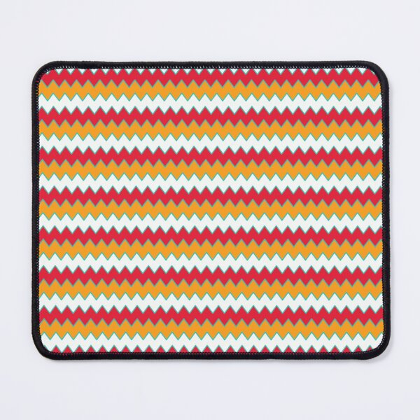 Item preview, Vibrant Chevron Heart Pattern – Red, Orange & Teal Zigzag Design designed and sold by larissa-myrie.