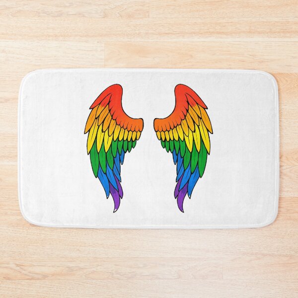 Item preview, Fly with Pride – Rainbow Feathered Wings designed and sold by Artbyminga.