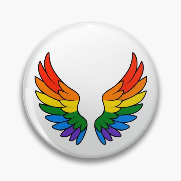 Item preview, Rainbow Wings – LGBTQ+ Pride Angel Art designed and sold by Artbyminga.