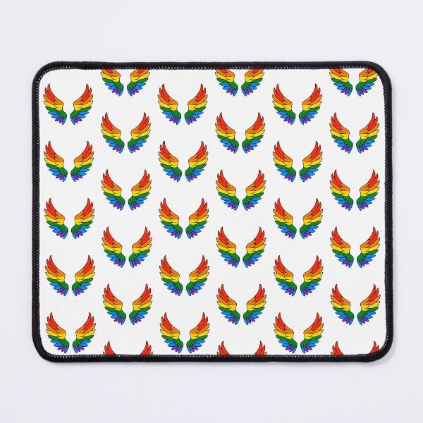 Item preview, Rainbow Wings – LGBTQ+ Pride Angel Art designed and sold by Artbyminga.