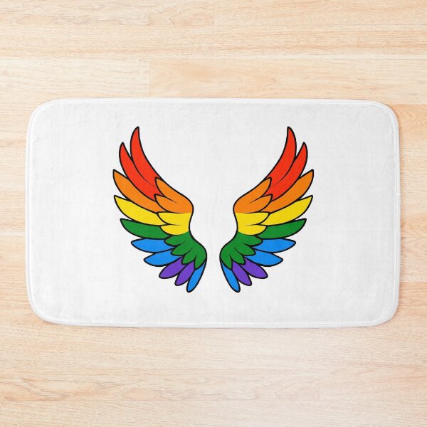 Item preview, Rainbow Wings – LGBTQ+ Pride Angel Art designed and sold by Artbyminga.