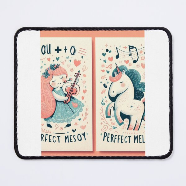 Item preview, You + Me = Perfect Melody – Cute Romantic Music Greeting Card designed and sold by ashokreddy343.