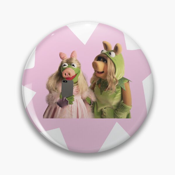 Artikelvorschau, Kermit und Piggy Fan-Aufkleber entworfen und verkauft von paigenf.