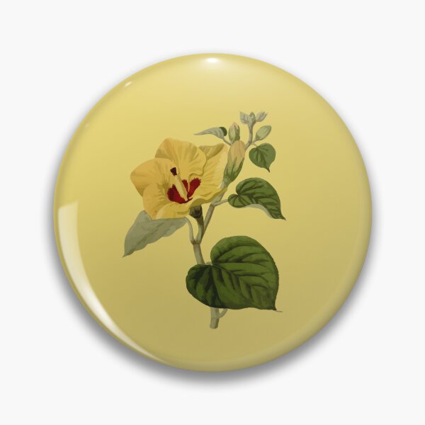 Item preview, Hibiscus tiliaceus Hawaiian Flower Vintage Botanical designed and sold by taiche.
