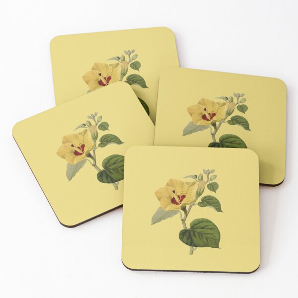 Item preview, Hibiscus tiliaceus Hawaiian Flower Vintage Botanical designed and sold by taiche.