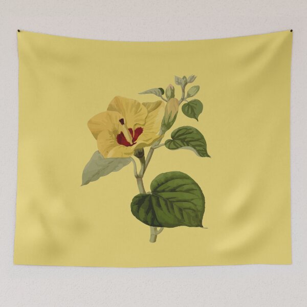 Item preview, Hibiscus tiliaceus Hawaiian Flower Vintage Botanical designed and sold by taiche.