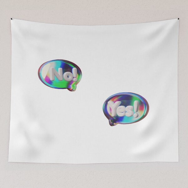 Item preview, no yes designed and sold by FunEyeDesign.