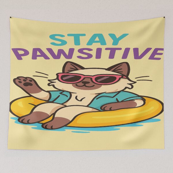 Item preview, Birman Cat - Stay Positive  designed and sold by Brontox.