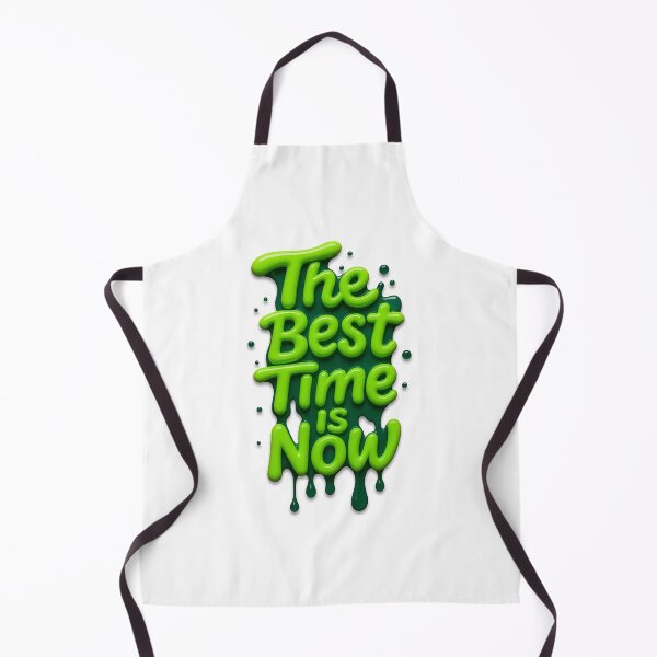 Item preview, The Best Time Is Now – Glossy 3D Drip Text Design designed and sold by OpatLima.