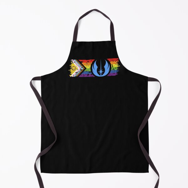 Item preview, Star Pride - Jedi on Distressed Inclusive Progress Pride Flag (Dark) designed and sold by Ampersand Creations.