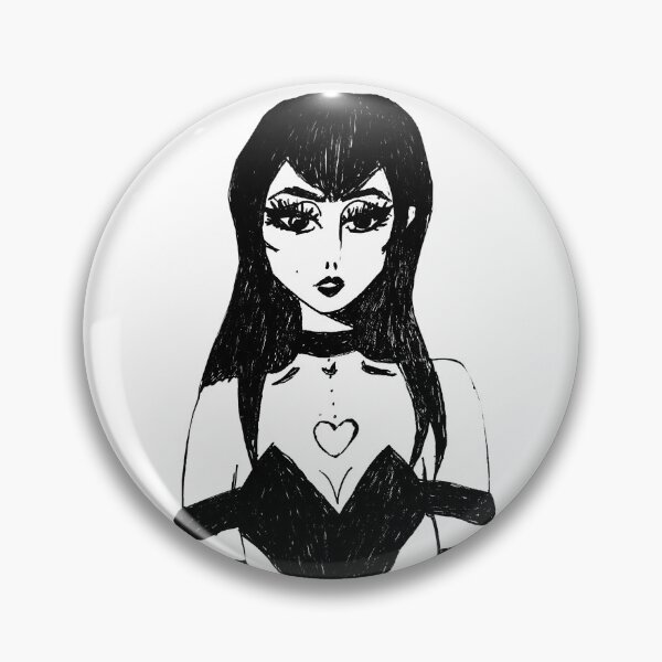 Item preview, Retrato de una niña hueca - Versión boceto (Dibujo a mano por Queera Nightly) designed and sold by QueeraNightly.