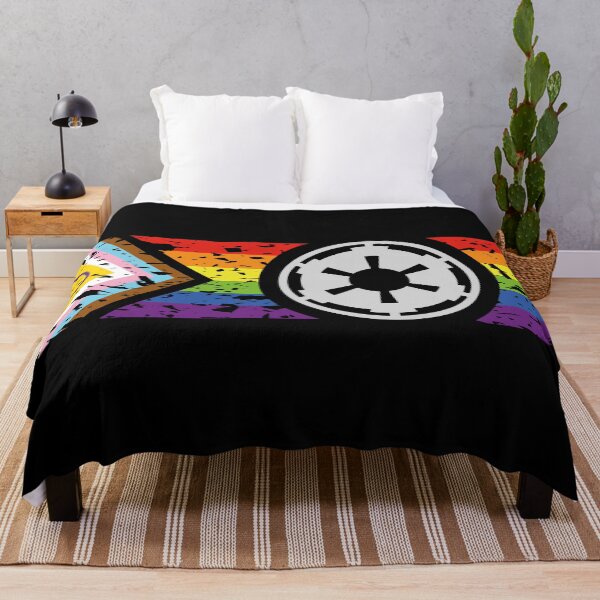 Item preview, Star Pride - Empire on Distressed Inclusive Progress Pride Flag (Dark) designed and sold by Ampersand Creations.