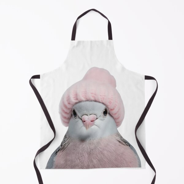 Item preview, Cozy Dove Wearing Pink Winter Hat Trendy Animal Fashion Artwork designed and sold by LazyOwlStore.