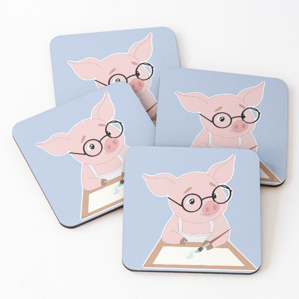 Item preview, The Artistic Piglet designed and sold by aleecyam.