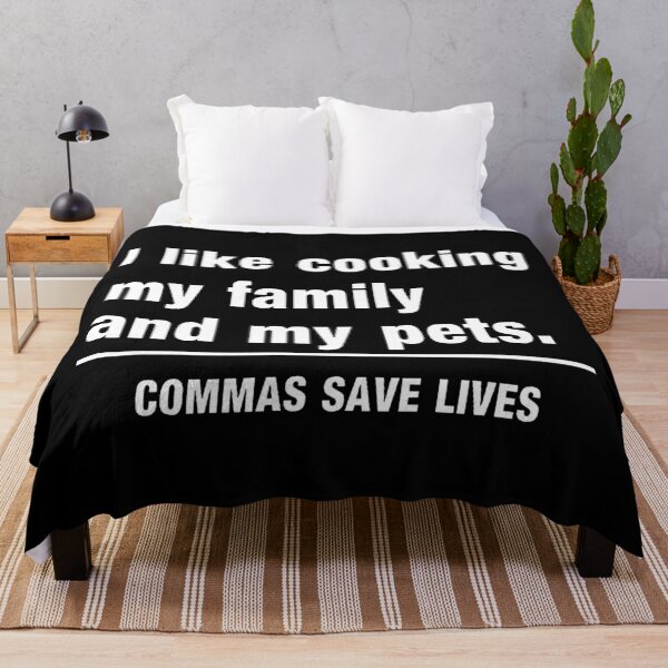 Item preview, Commas Save Lives  designed and sold by ritahenry.