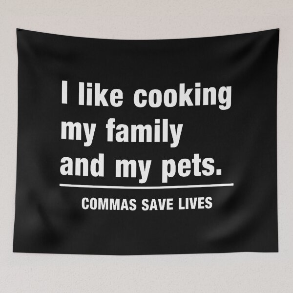 Item preview, Commas Save Lives  designed and sold by ritahenry.