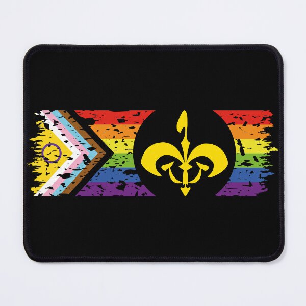 Item preview, Star Pride - Naboo on Distressed Inclusive Progress Pride Flag (Dark) designed and sold by Ampersand Creations.