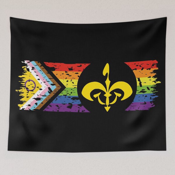 Item preview, Star Pride - Naboo on Distressed Inclusive Progress Pride Flag (Dark) designed and sold by Ampersand Creations.