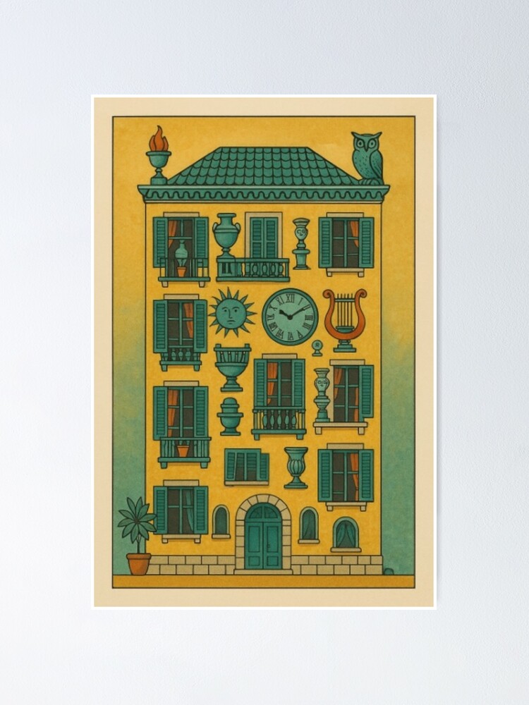 Thumbnail 1 of 3, Poster, Paper House designed and sold by SammyMorry.