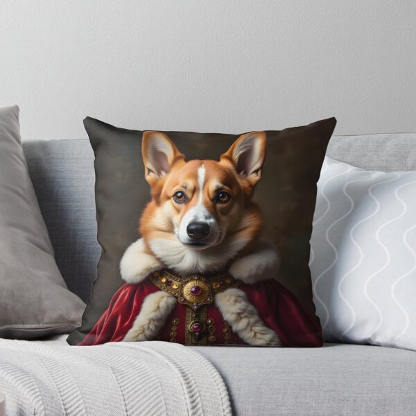 Artikelvorschau, Pembroke Welsh Corgi Königliches Haustierporträt entworfen und verkauft von SimplyEmmaJoy.