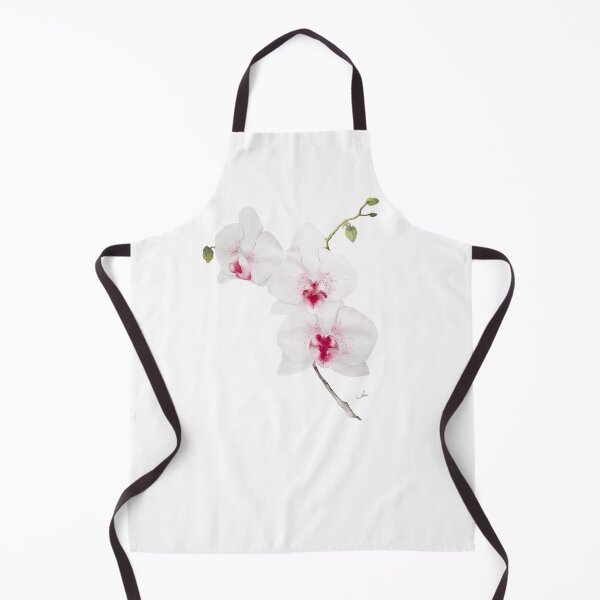 Item preview, Beautiful White and Pink Watercolour Orchid designed and sold by Sam Morton - Heart Art.