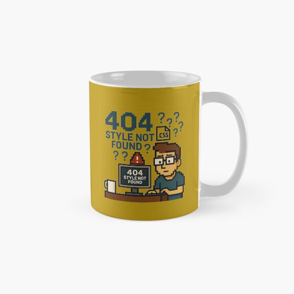 Item preview, 404 Style Not Found – Pixel Art Dev Humor designed and sold by pixellifestyle.