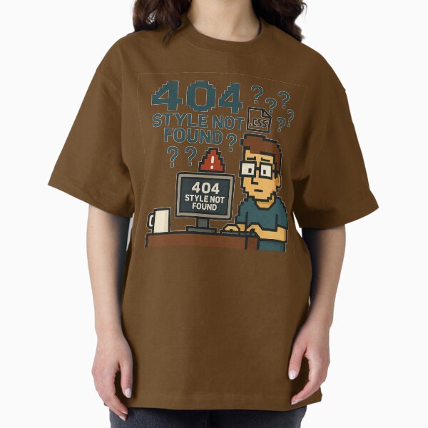 Artikel-Vorschau von 404 Stil nicht gefunden – Pixel Art Dev Humor, designt und verkauft von pixellifestyle.