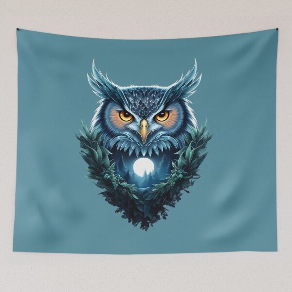 Item preview, Mystic Owl in Moonlight – Fantasy Wildlife Collection designed and sold by gardenfantasy.