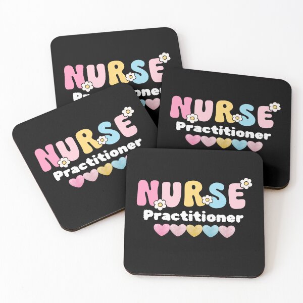 Item preview, Copy of Nurse practitioner cute design with flowers and hearts (white text) designed and sold by ClickATee Store .