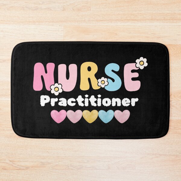 Item preview, Copy of Nurse practitioner cute design with flowers and hearts (white text) designed and sold by ClickATee Store .