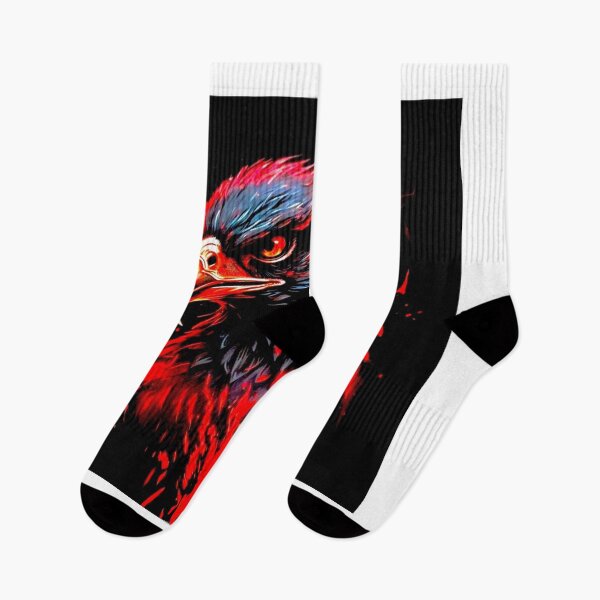 Item preview, drawing of crimson red majesty eagle designed and sold by NivyasArtistry.