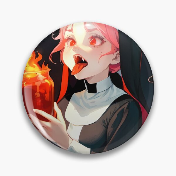 Item preview, Infernal Sister – Fire-Breathing Demon Nun designed and sold by Boohoo Beach.