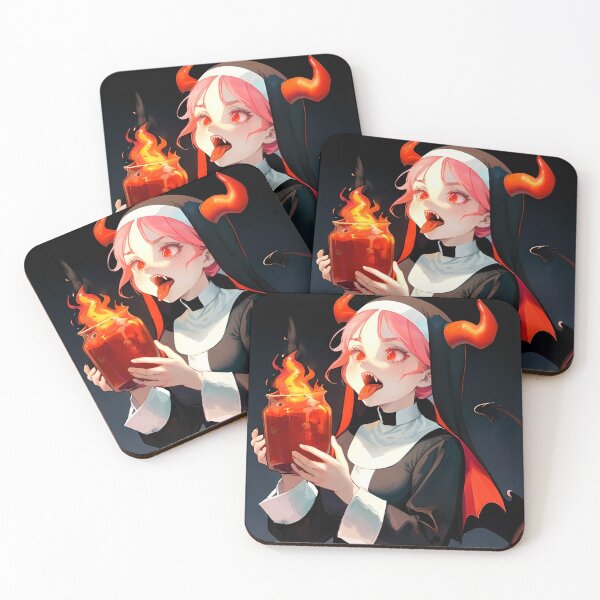 Item preview, Infernal Sister – Fire-Breathing Demon Nun designed and sold by Boohoo Beach.