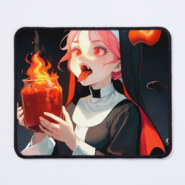Item preview, Infernal Sister – Fire-Breathing Demon Nun designed and sold by Boohoo Beach.