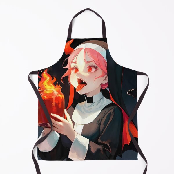 Item preview, Infernal Sister – Fire-Breathing Demon Nun designed and sold by Boohoo Beach.