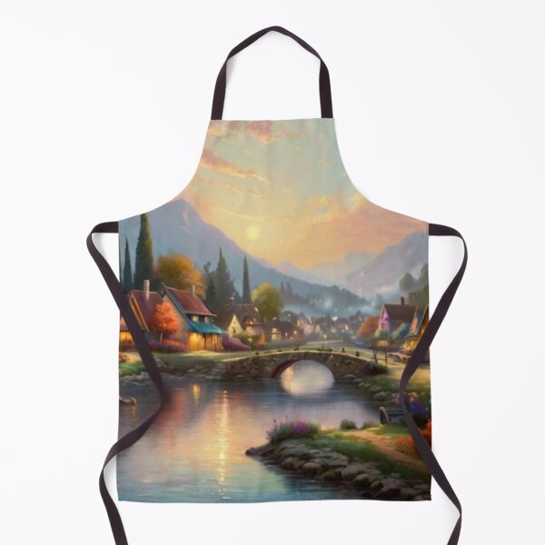 Item preview, Village Serenity by the Waterway designed and sold by BlareBlare.