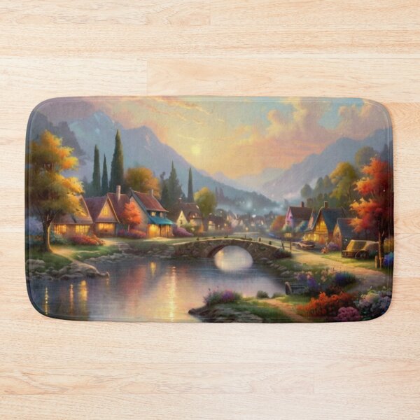 Item preview, Village Serenity by the Waterway designed and sold by BlareBlare.