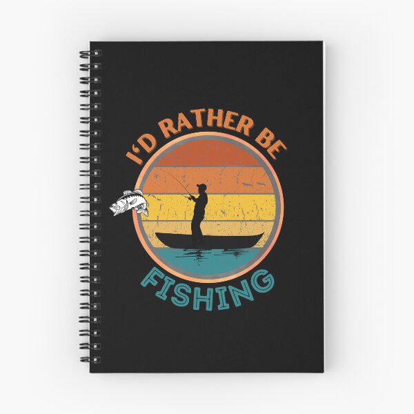 Item preview, I'd rather be fishing boat with sunset and fish  designed and sold by ClickATee Store .