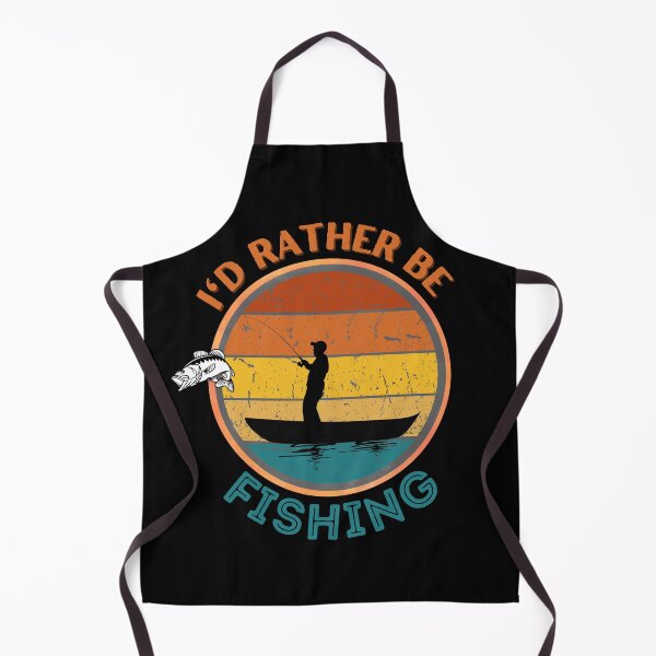 Item preview, I'd rather be fishing boat with sunset and fish designed and sold by ClickATee Store .