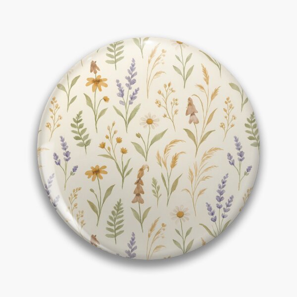 Item preview, Girly Aesthetic Watercolor Wildflower Floral Pattern designed and sold by positivequoteg.